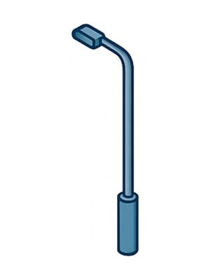 FRP Lighting Pole - Single Arm