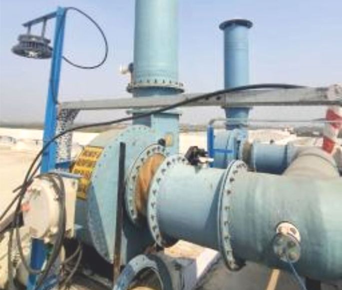 Scrubber System Column with Blower